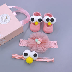 Lovely Eyes Headbands and Socks 3-Piece Set