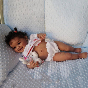 17''inch sweet Realistic African American Allison reborn baby doll Juliana