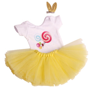 18 inch American Girl  T-shirt and Skirt With Hairpin
