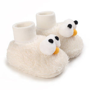 Cute Big Eyes Plush Soft Soles Shoes for 20-24 Inches Reborn Dolls