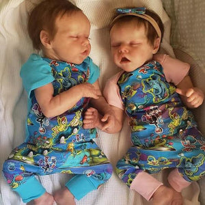 17inch Vernon and Sabela Truly Twins Baby Girl Dolls