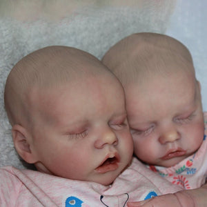 "17'' Real Lifelike Twins Rocio and Lisa Reborn Baby Doll Girl Toy "