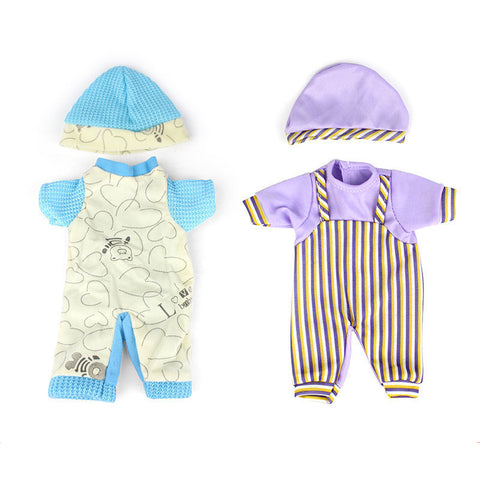 2 Baby Boy Doll Suits for 12 inch Reborn Dolls