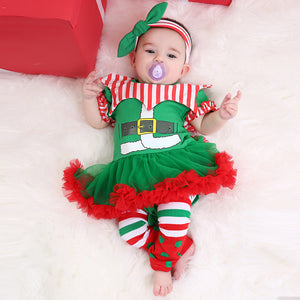 3-Piece Cute Christmas Dress for 21/22/23 Inches Reborn Dolls