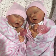 17'' Real Lifelike Twins Jorge and Tina Reborn Baby Doll Gril