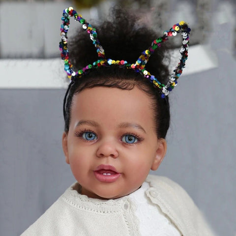 21''inch sweet Realistic African AmericanAllison reborn baby doll