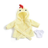 Cute Yellow Chicken Printed Doll Clothes for 12 Inches/30cm Reborn Dolls