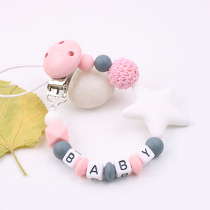 Cute Silicone Pacifier Chain With Star