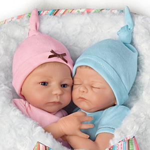 17'' Vernon and Sabela Truly Twins Baby Girl Dolls Toy