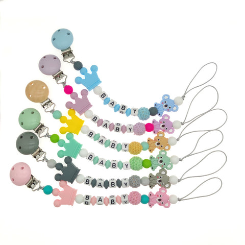 Cute Multicolor Silicone Pacifier Chain