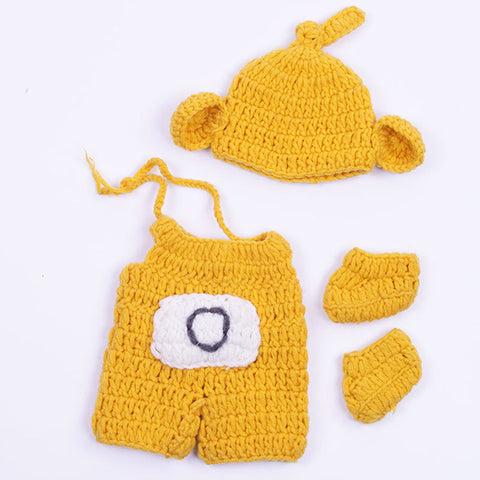 Yellow Bodysuit With Hat and Shoes for 12 Inches/30cm Reborn Doll