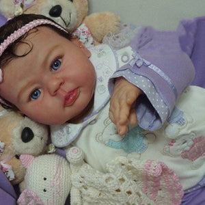 21" Lifelike Cute mio Reborn Vinyl Doll girl