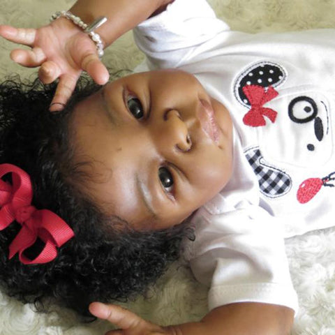 20 inch Realistic African American reborn baby baby doll