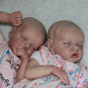 "17'' Real Lifelike Twins Rocio and Lisa Reborn Baby Doll Girl Toy "