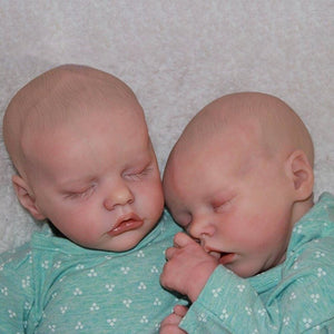 "17'' Real Lifelike Twins Rocio and Lisa Reborn Baby Doll Girl Toy "