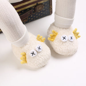 Cute Big Eyes Plush Soft Soles Shoes for 20-24 Inches Reborn Dolls