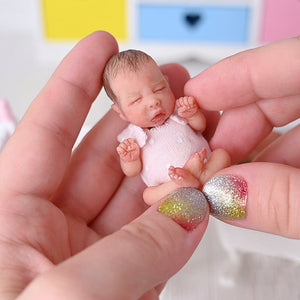 Pink Girl Mini Reborn Baby Doll - 6inch Dolls