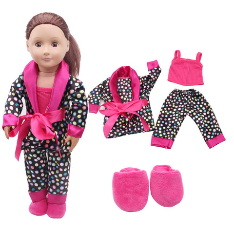 18 inch American Girl Doll Pajamas Four-piece Set