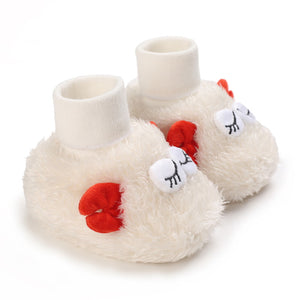 Cute Close Eyes Plush Soft Soles Shoes for 20-24 Inches Reborn Dolls