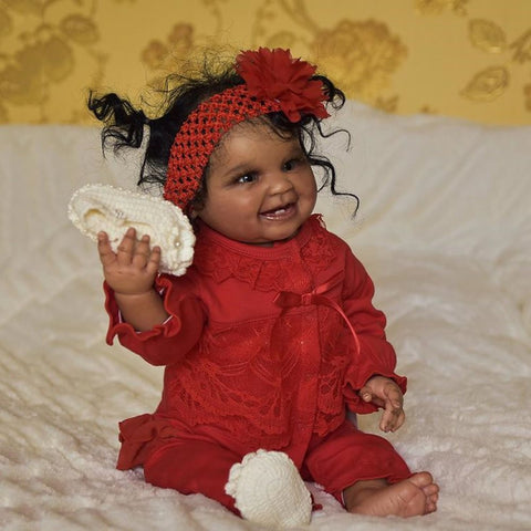 20 inch Jasmine African American Reborn Baby Doll