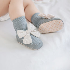 Middle Tube Anti-Drop Bow Knot Shoes for 17-24 Inches Reborn Dolls