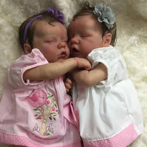 17'' Real Lifelike Twins Olga and Cortney Reborn Baby Doll Gril
