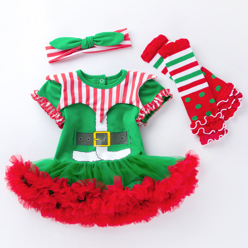 3-Piece Cute Christmas Dress for 21/22/23 Inches Reborn Dolls