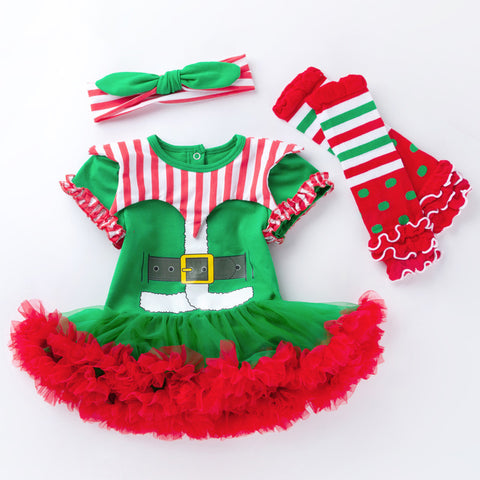 3-Piece Cute Christmas Dress for 21/22/23 Inches Reborn Dolls