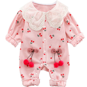 Strawberry Long-sleeved Bodysuit Clothes for 50-55cm Reborn Dolls