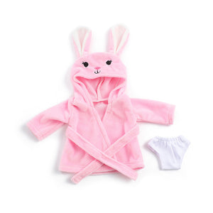 Cute Pink Rabbit Printed Doll Clothes for 12 Inches/30cm Reborn Dolls