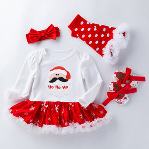 4-Piece Cute Christmas Dress for 21/22/23 Inches Reborn Dolls