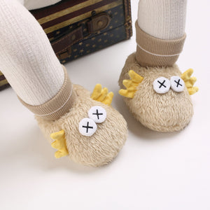 Cute Big Eyes Plush Soft Soles Shoes for 20-24 Inches Reborn Dolls