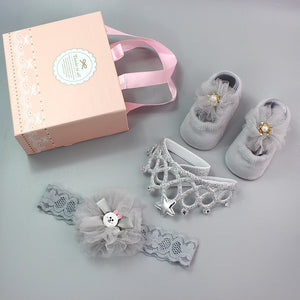 Crown Headbands and Socks 3-Piece Set