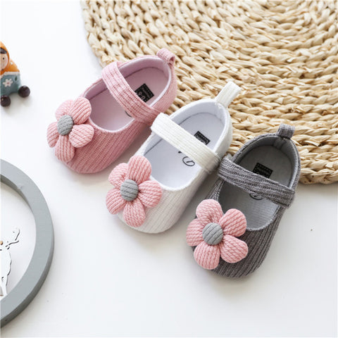 Lovely Flower Soft Soles Shoes for 20-24 Inches Reborn Dolls
