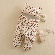 Flannel Split Legs Leopard Sleeping Bag For 16-24 Inches Reborn Dolls